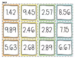 Vista previa - Juegos / Gamificación - Number Sets Organize Decimals Hundredths - página 3