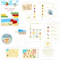 Aperçu - Feuilles d'exercices - Cahier d'activités : c'est l'été + offert les cartes de nomenclature été - Page de couverture