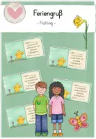 Vorschau - Anderer Materialtyp - Feriengrußkarten - Frühling - Deckblatt