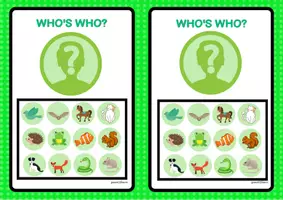 Vista previa - Juegos / Gamificación - Who's who? garden animals - página 1