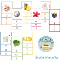 Aperçu - Feuilles d'exercices - Cartes à pinces lettres de l'alphabet/phonologie - Page de couverture