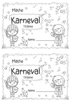 Vorschau - Arbeitsblätter - Karneval & Fasching I Übungsheft I Mathe & Deutsch I Klasse 1 - Seite 3