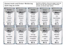 Vorschau - Spiele - Erster Weltkrieg Begriffe raten Spiel "Sag es nicht" FrauCuppaTea - Seite 2