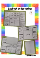 Vista previa - Tarjetas / Manipulativos - Lapbook de los verbos - Portada