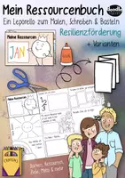 Vorschau - Arbeitsblätter - Meine Ressourcen / Resilienz - Leporello Buch - Deckblatt