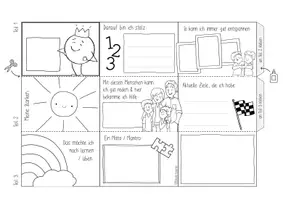Vorschau - Arbeitsblätter - Meine Ressourcen / Resilienz - Leporello Buch - Seite 3