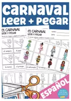 Vista previa - Hojas de trabajo - leer y pegar - el carnaval Español - Portada