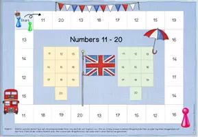 Vorschau - Spiele - Würfelspiel Englisch Numbers 0-10. 11-20 und 0-20 - Seite 3