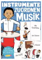 Vorschau - Spiele - Musikinstrumente zuordnen Merkspiel Musik Grundschule (Orchester) - Deckblatt