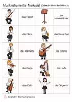 Vorschau - Spiele - Musikinstrumente zuordnen Merkspiel Musik Grundschule (Orchester) - Seite 3