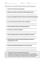 Vorschau - Arbeitsblätter - AB mit Fragen zum Thema "Amerikanischer Bürgerkrieg" + Lösungsblatt + Infografik - Deckblatt