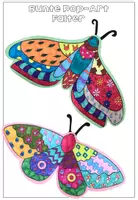 Vorschau - Unterrichtsreihen - Frühling / Sommer - Kunstprojekt - Bunte Falter - Pop Art Schmetterlinge und Motten - Seite 3