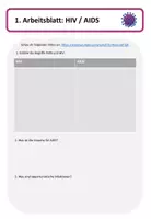 Vorschau - Arbeitsblätter - Arbeitsblätter HIV Virus / AIDS - Seite 1