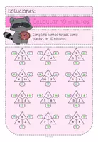 Vista previa - Hojas de trabajo - Calcular 10 minutos - Triángulos aritméticos Gama de números hasta 20 - página 2