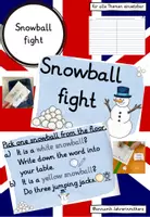 Vorschau - Spiele - Snowball fight (warm up / lead in / game) personal pronouns / feelings - Deckblatt