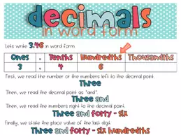 Vista previa - Tarjetas / Manipulativos - Decimal numbers in word form task cards - página 3