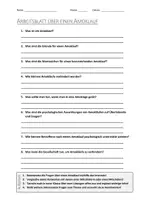 Vorschau - Arbeitsblätter - AB mit Fragen zum Thema "Amoklauf" + Lösungsblatt + Infografik - Deckblatt