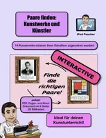 Vorschau - Stationenlernen - INTERACTIVE - Finde das Kunstwerk zum Künstler! - Deckblatt