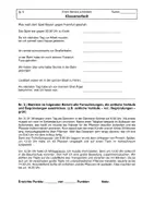 Vorschau - Arbeitsblätter - Klassenarbeit - Einen Bericht verfassen / Berichte - Seite 1