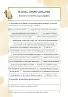 Vorschau - Stundenentwürfe - Alkohole, Gärung, Destillation: Übungsaufgaben + Basis - Deckblatt