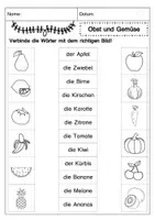 Vorschau - Arbeitsblätter - Wortschatz zum Thema Obst und Gemüse interaktiv üben - Seite 2