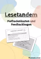 Vorschau - Arbeitsblätter - Lesetandem: Methodenkasten und Feedbackbogen - Deckblatt