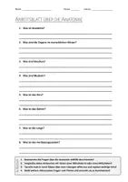 Vorschau - Arbeitsblätter - AB mit Fragen zum Thema "Anatomie" + Lösungsblatt - Deckblatt