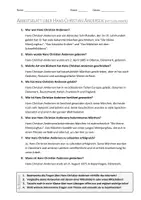 Vorschau - Arbeitsblätter - AB mit Fragen zum Thema "Hans Christian Andersen" + Lösungsblatt + Mindmap + Infografik - Seite 3