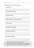 Vorschau - Arbeitsblätter - AB mit Fragen zum Thema "Angeln" + Lösungsblatt + Infografik - Deckblatt
