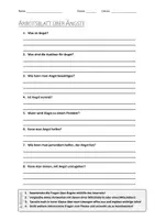 Vorschau - Arbeitsblätter - Lernposter + AB mit Fragen zum Thema "Angst" + Lösungsblatt + Mindmap + Infografik - Seite 1