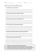 Vorschau - Arbeitsblätter - AB mit Fragen zum Thema "Apartheid" + Lösungsblatt + Infografik - Deckblatt