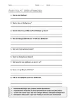 Vorschau - Arbeitsblätter - AB mit Fragen zum Thema "Aprikose" + Lösungsblatt + Infografik - Deckblatt