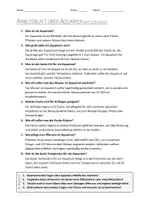 Vorschau - Arbeitsblätter - AB mit Fragen zum Thema "Aquarium" + Lösungsblatt + Infografik - Seite 2