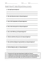 Vorschau - Arbeitsblätter - AB mit Fragen zum Thema "Äquatorialguinea" + Lösungsblatt - Deckblatt