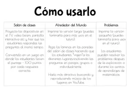 Vista previa - Tarjetas / Manipulativos - Alrededor del Mundo Problemas Multiplicación - página 1