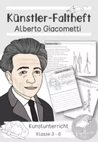Vorschau - Arbeitsblätter - Künstler-Faltheft: Alberto Giacometti | Kubismus | Surrealismus - Deckblatt