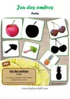 Aperçu - Apprentissages en autonomie - Kit Ombres et Loupe Fruits et Légumes - Page 1