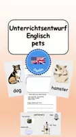Vorschau - Stundenentwürfe - Unterrichtsentwurf Englisch - my favourite pet - Deckblatt