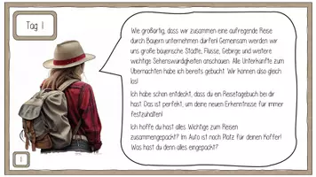 Vorschau - Stundenentwürfe - Unsere Reise durch Bayern - inkl. Reisetagebuch (Kartenarbeit) - Seite 1