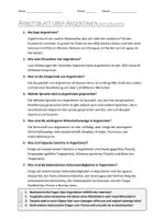 Vorschau - Arbeitsblätter - AB mit Fragen zum Thema "Argentinien" + Lösungsblatt + Infografik - Seite 2