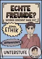 Vorschau - Arbeitsblätter - Echte Freundschaft - Merkmale und Eigenschaften - Klasse 5/6/7 - Deckblatt