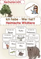 Vorschau - Spiele - Heimische Wildtiere: Ich habe - Wer hat? - Das Spiel - Deckblatt