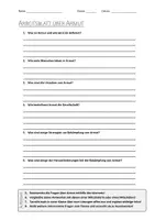 Vorschau - Arbeitsblätter - AB mit Fragen zum Thema "Armut" + Lösungsblatt - Deckblatt