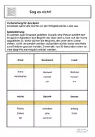 Vorschau - Spiele - Sag es nicht - Formen und Körper - Wörter raten - Deckblatt