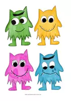 Vorschau - Anderer Materialtyp - Farbenmonster Puzzle - Seite 1