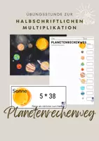 Vorschau - Stundenentwürfe - Übungsstunde zur halbschriftlichen Multiplikation (Rechenspaziergang) - Deckblatt