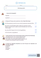 Vorschau - Arbeitsblätter - Atmungssystem - KOSTENLOS - Biologie 5. & 6. Klasse - Seite 1