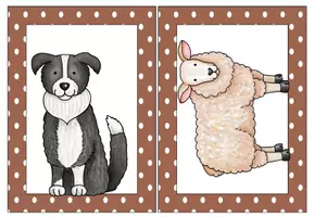 Vorschau - Arbeitsblätter - Materialpaket On the farm/Farm Animals - Seite 1