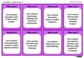Vista previa - Juegos / Gamificación - WORKING WOMEN - Matching Definitions and images - página 1
