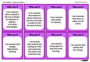 Vista previa - Juegos / Gamificación - WORKING WOMEN - Matching Definitions and images - página 3